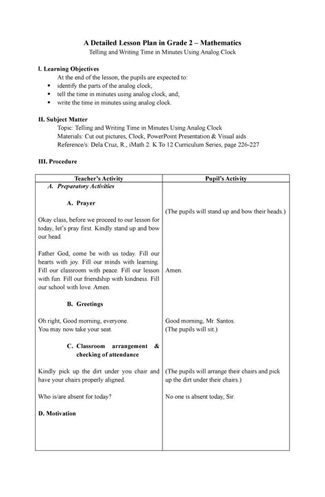 Detailed Lesson Plan Dlp In Math Iii Lea Detailed Lesson Plan Dlp My