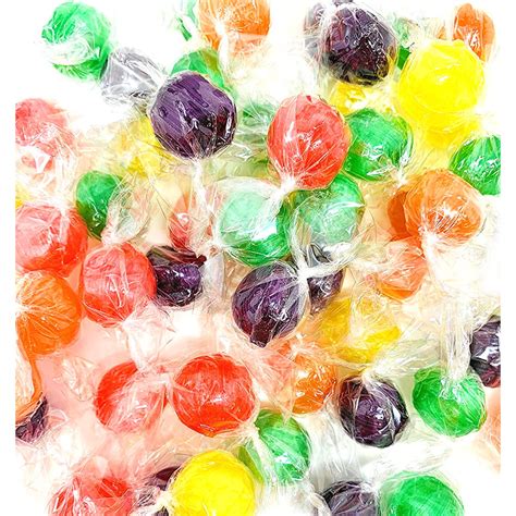 Sweetgourmet Traditional Sour Fruit Balls Bulk Hard Candy Wrapped 4 Pounds