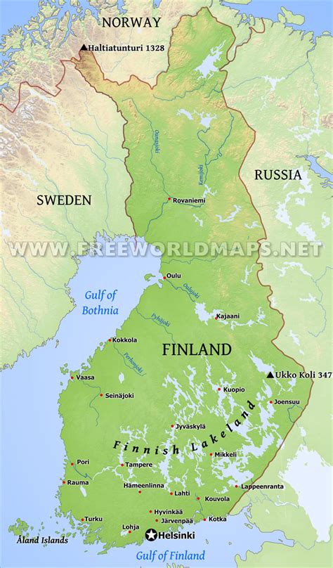 Finland On Map Of Europe Current Red Tide Florida Map
