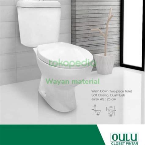 Jual Oulu C Dual Flush Closet Duduk White Kota Tangerang Selatan Wayan Material Tokopedia
