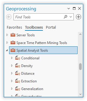 Access The Spatial Analyst Toolbox And Toolsarcgis Pro Documentation