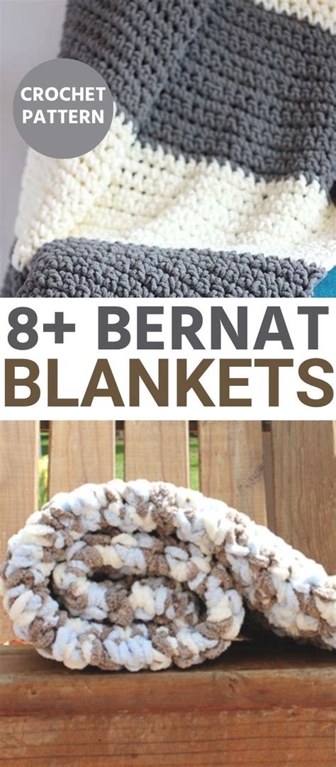 Crochet Blanket With Text That Reads Bernat Blankets