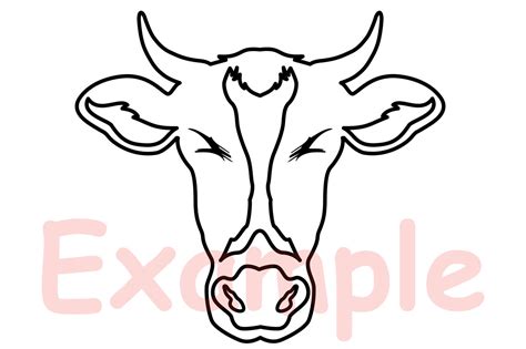 Bull Svg Bull Head Face Svg Dxf Clipart Western Rodeo Cowboy Clipart