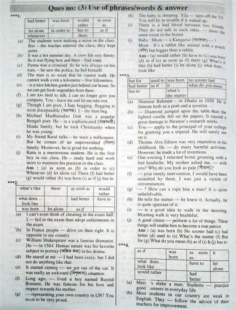 Hsc English 2nd Paper Exam Latest Suggestion 04