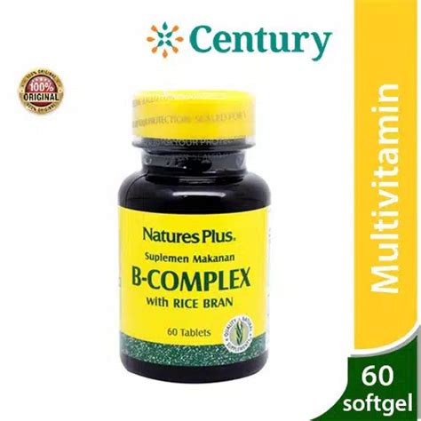 Natures Plus B Complex 60 Tabletnatures Plus Vitamin Bdaya Tahan Tubuhanti Stressvitamin