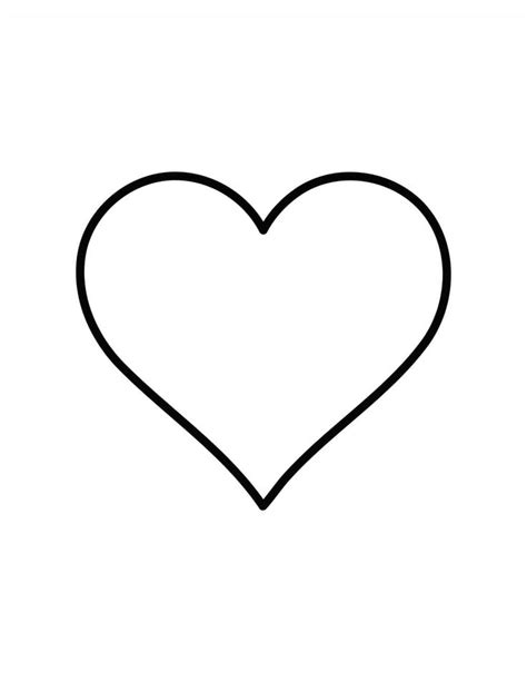 A Black And White Outline Of A Heart