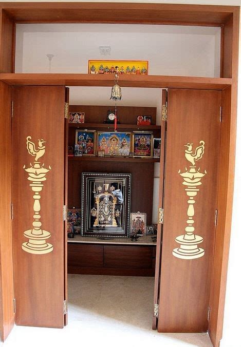 Pooja Room Door Designs For South Indian Homes