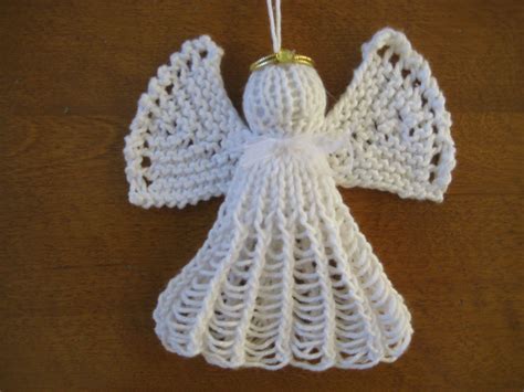 Cute Knitted Angel Ornament Pattern Found On Etsy