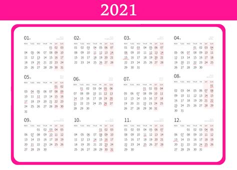 2021 Calendar With Holidays Printable And Free Download Pretty Designs