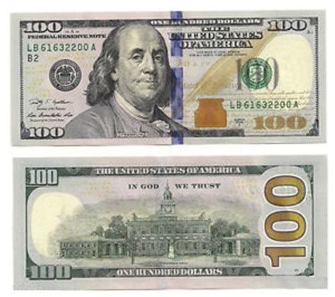 Printable Dollar Bill Front And Back