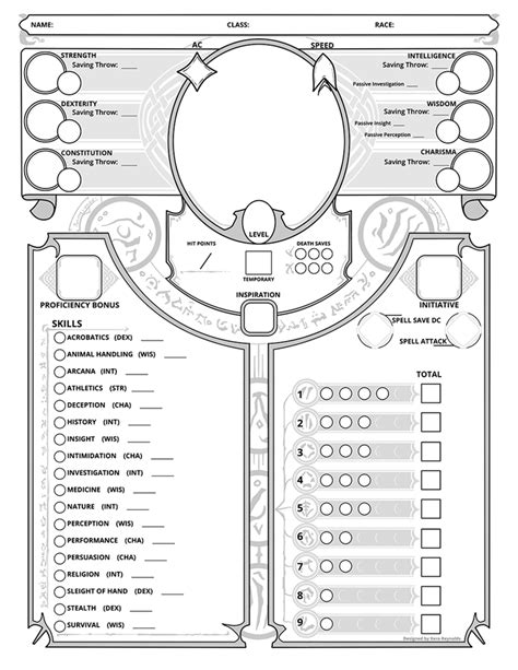 The Official D D 5e Character Sheet Pdf Enhanced Edition V1 7 By