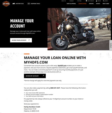 The Harley Davidson Loan Payment