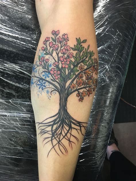 Tree Of Life With The Four Seasons Life Tattoos Tree Of Life Tattoo