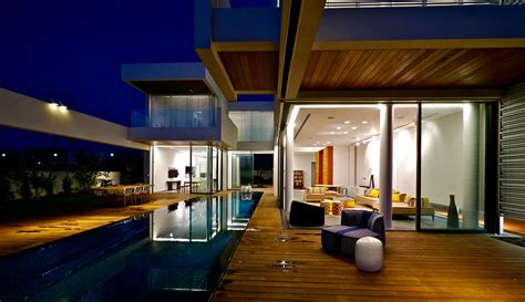 Moder Villa Night Lightinginterior Design Ideas