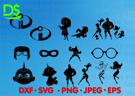 The Incredibles Svg Bundle Incredibles Clipart Incredibles Etsy