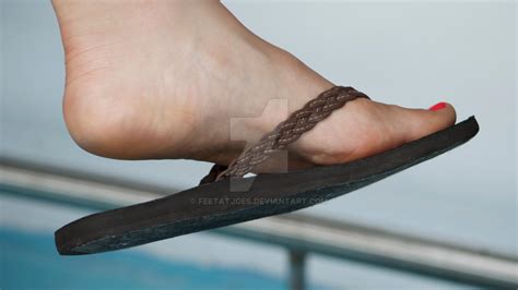 Tonis Pink Toes In Flip Flops 3 By Feetatjoes On Deviantart
