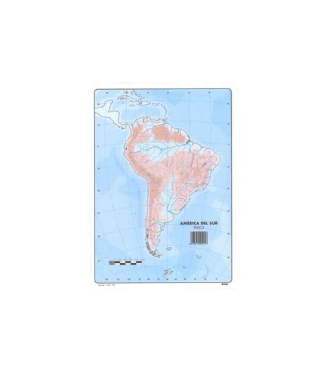 Mapa Mudo Físico América Del Sur