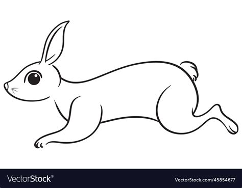 Doodle Rabbit Cartoon Character Royalty Free Vector Image