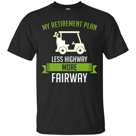 Funny Golf Retirement Plan Tshirt T Shirt Amyna