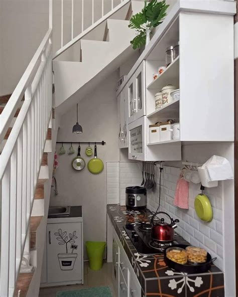 kecil tapi cantik  desain dapur minimalis  konsep ceria rumah