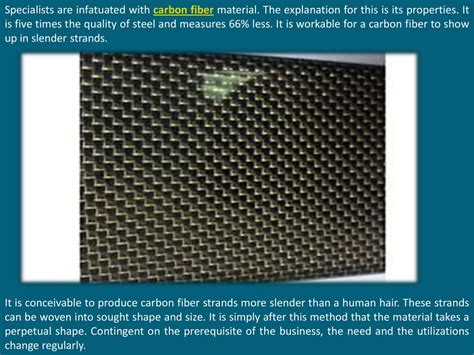 Ppt The Manufacturing Process Of Carbon Fiber Powerpoint Presentation