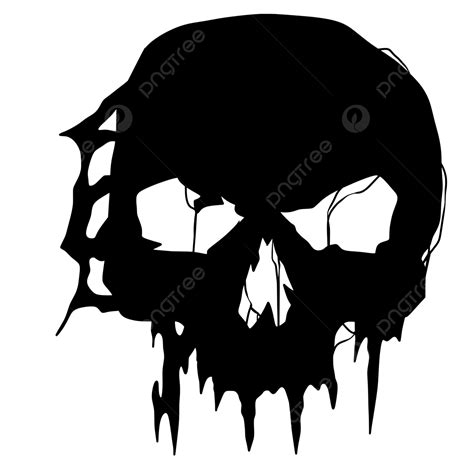Skulls Silhouette Png Transparent Skull Illustration Silhouette Art