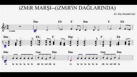 İzmİr MarŞi İzmirin Dağlarında Dm Play Along Flutemelodica