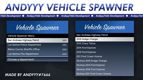 Release Free Vehicle Spawner Menu Releases Fivem24