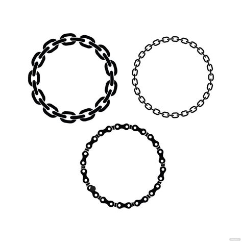 Chain Circle Vector In Illustrator Svg  Png Eps Download