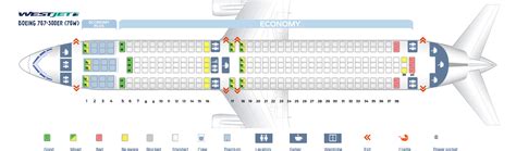 Seat Map Boeing 767 300 Westjet Best Seats In The Plane