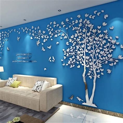 Decorative 3d Wall Sticker In 2020 Wall Paint Designs Simple Wall
