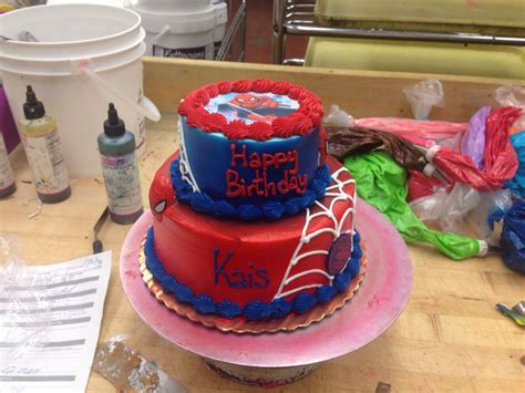 Spider Man Two Tiered Cake Cake Personal Creations Birthday Cake