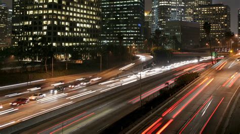 Los Angeles Night Traffic Time Lapse Stock Video Footage Storyblocks
