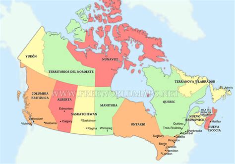 Mapa De Canada