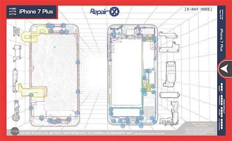 Iphone 6 full pcb cellphone diagram mother board layout iphone. Repair X® Apple iPhone 7 Plus repair guide magnetic screwmat