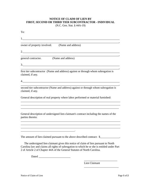 North Carolina Claim Form Fill Out And Sign Printable Pdf Template