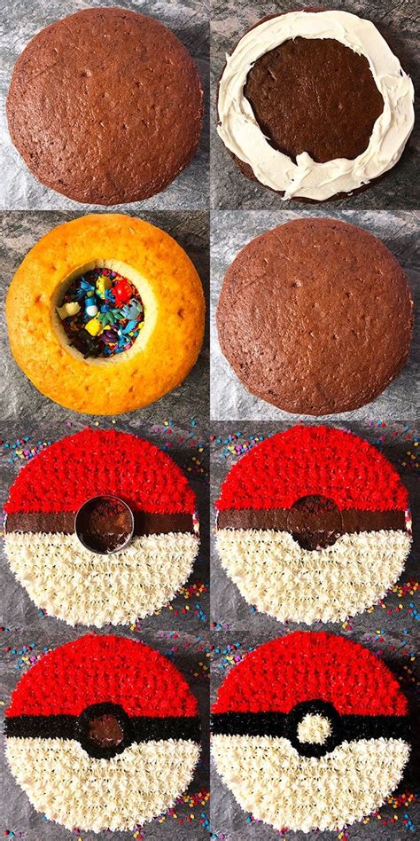Easy Pokemon Cake Pokeball Cake Sugary Sin