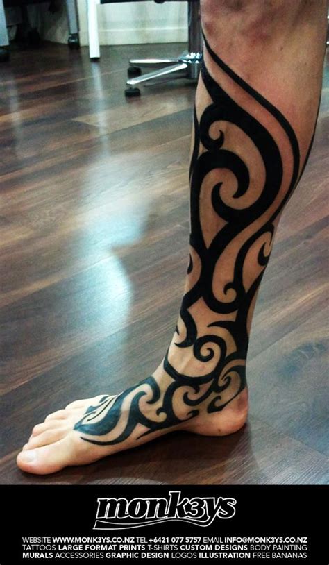 Maori Tribal Leg 3 By Monk3ys Tattoos On Deviantart