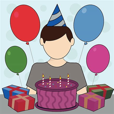 Blowing out cake candles printable coloring page, free to download and print. Best Boy Blowing Out Birthday Cake Candles Illustrations ...