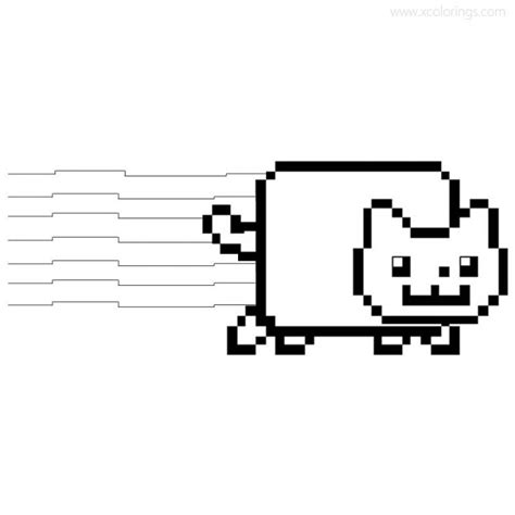 Nyan Cat Coloring Pags Printable