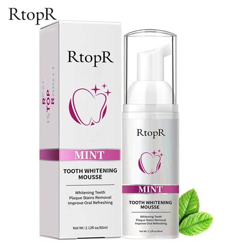 Buy Rtopr Mint Teeth Whitening Mousse Dazzle White Teeth Clean Stains