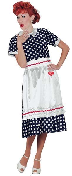 I Love Lucy Polka Dot Dress Costume Size Medium Lucille Ball Desi