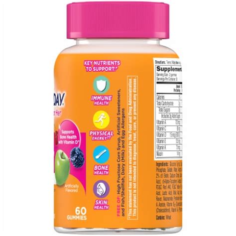 One A Day Teen Gummies For Her Vitacrave Multivitamin Gummies 60 Ct