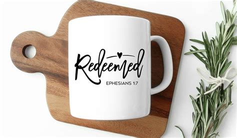 Redeemed Svg Christian Svg Dxf Png Christian Quote Svg Etsy