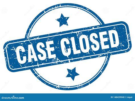 Case Closed Stamp Stock Vector Illustration Of Template 148439940