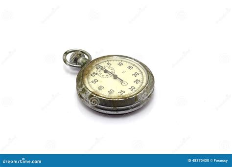 Old And Rusty Pocket Clock Stock Photo Image Of Countdown 48370430