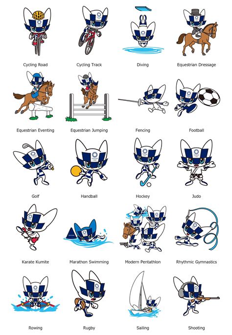 Where are the 2020 olympic games held? Tokyo 2020; Mascot Images Representing Olympic ...