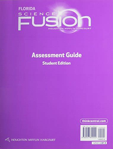 Houghton Mifflin Harcourt Science Fusion Assessment Books Grade 3