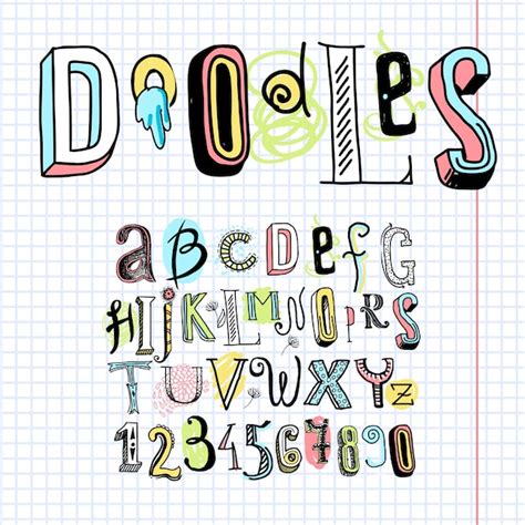 Zt080 Doodle Alphabet Doodle Art Letters Doodle Art