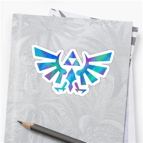 Hylian Crest Stickers By Cluper Redbubble